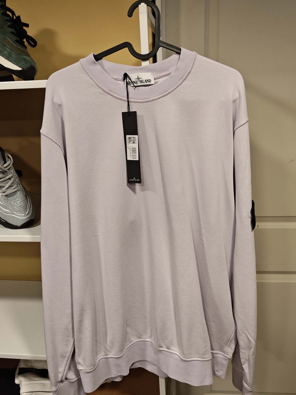 Stone Island Men's Long-Sleeve Sweatshirt - Light Lavender